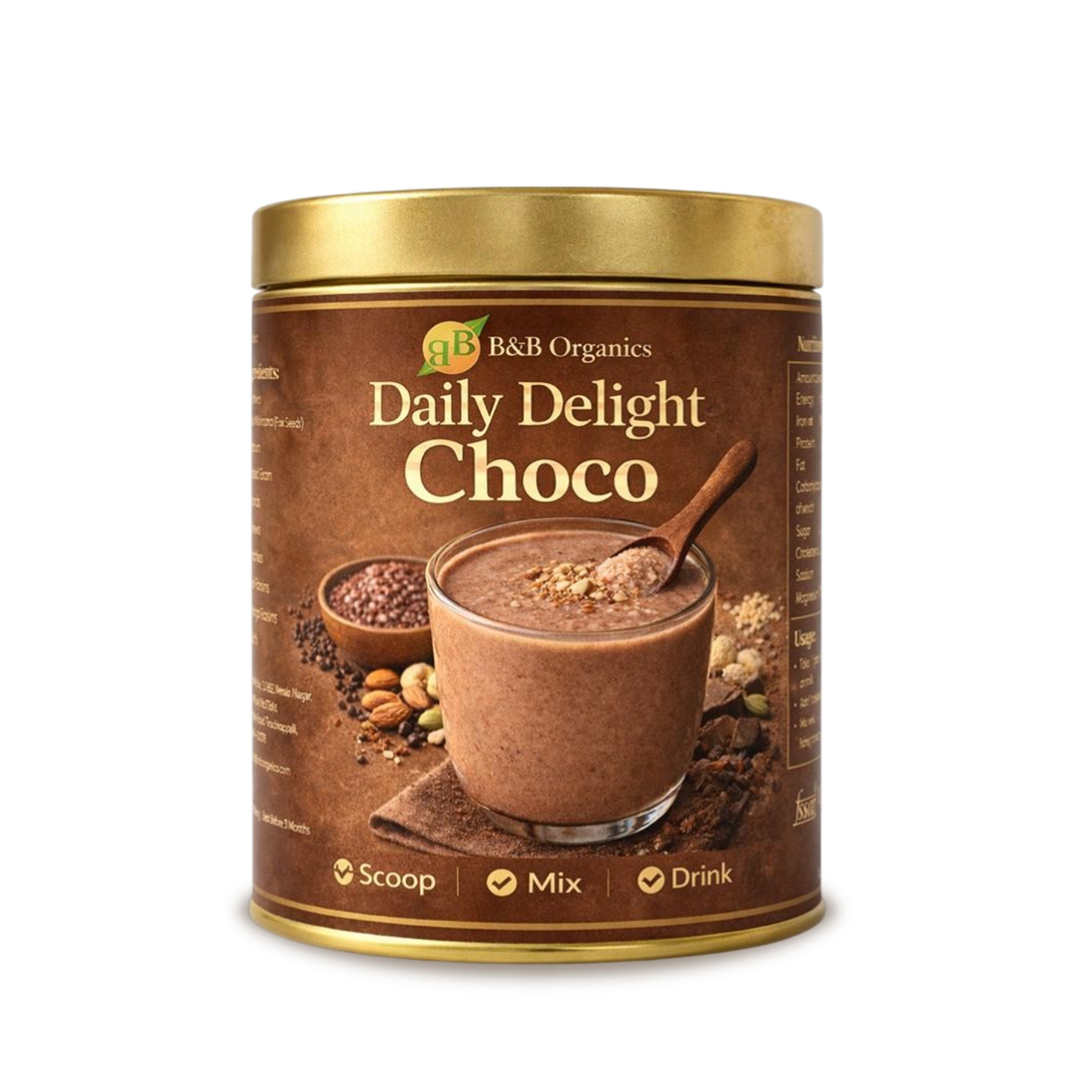 drinking chocolate powder